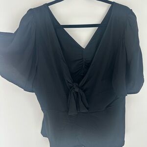 a new day Black Blouse